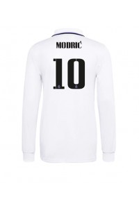 Real Madrid Luka Modric #10 Fotballdrakt Hjemme Klær 2022-23 Lange ermer
